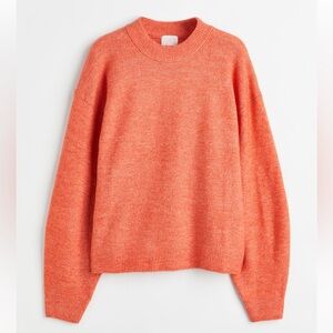 H&M orange knit sweater